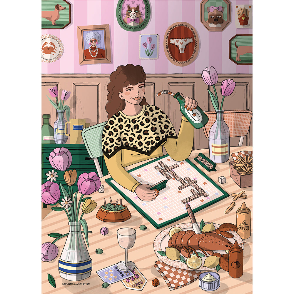 Puzzle 500 pièces Marie-Chantal - Scrabble Time