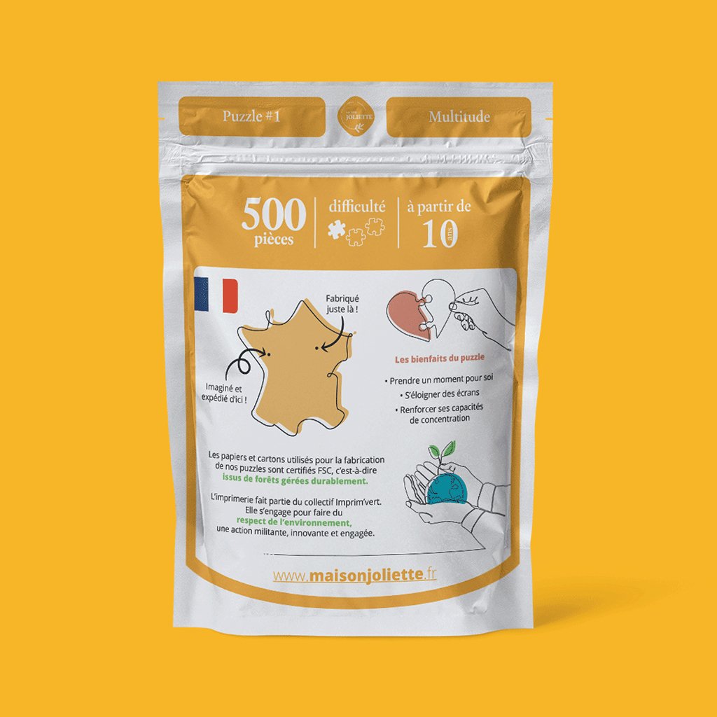 Puzzle 500 pièces - MultitudeMaison Joliette