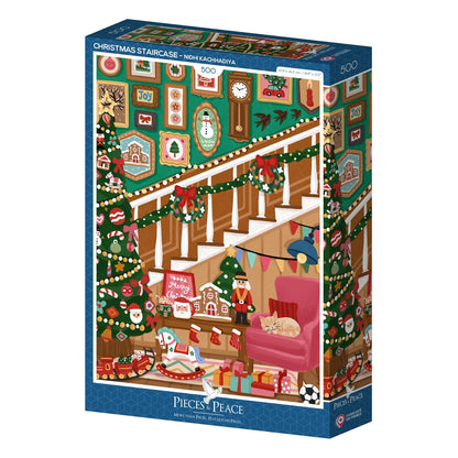 Puzzle 500 Pièces Pieces & Peace - Escalier de Noël
