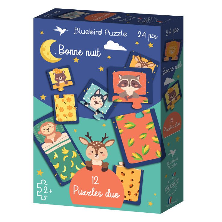 Puzzles duo 24 pièces - Bonne nuitBluebird Puzzle