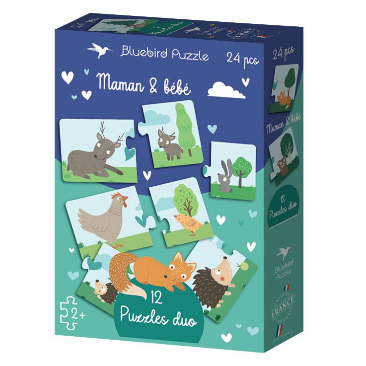Puzzles duo 24 pièces - Maman & bébéBluebird Puzzle
