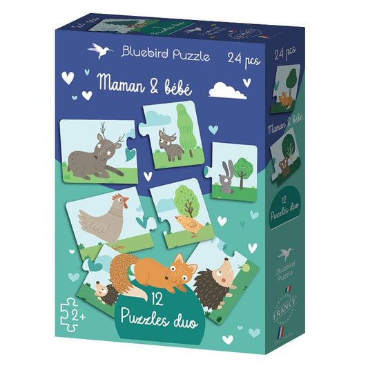 Puzzles duo 24 pièces - Maman & bébéBluebird Puzzle