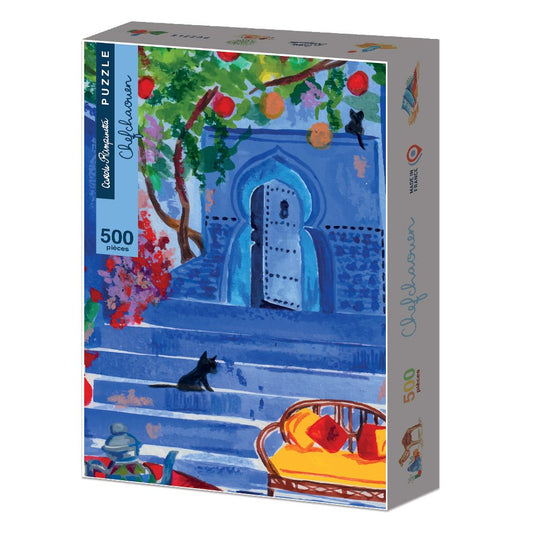 Puzzle 500 Pièces Carole Rampinetta - ChefchaouenCarole Rampinetta