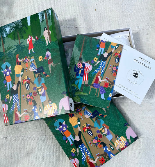 Puzzle 1000 Pièces Das Puzzle Kollektiv - Fête au JardinDas Puzzle Kollektiv