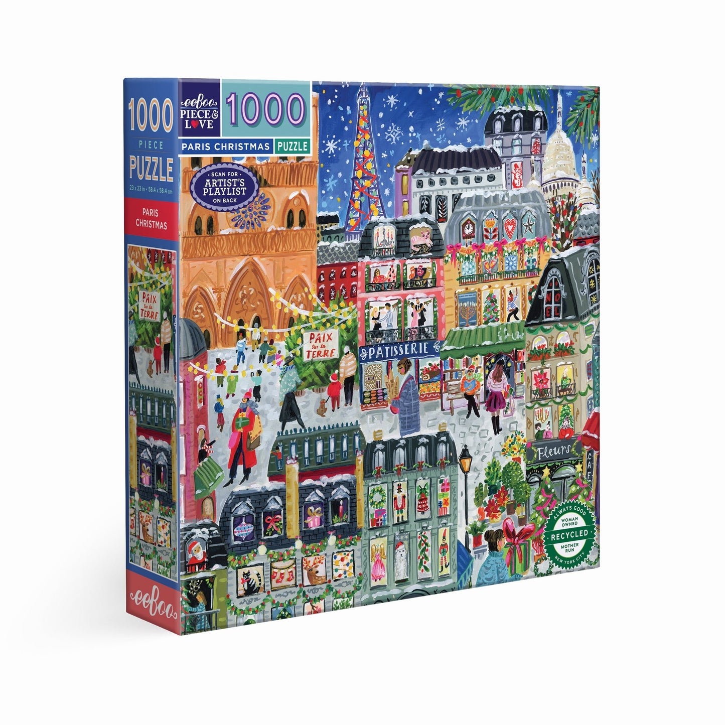 Puzzle de 1000 Pièces - Paris ChristmaseeBoo