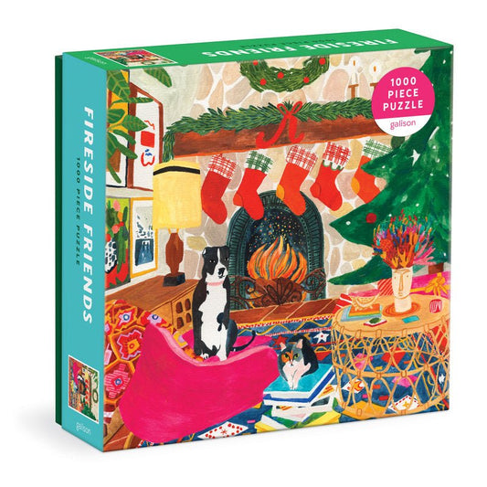 Puzzle 1000 Pièces Galison - Amis au Coin du FeuGalison