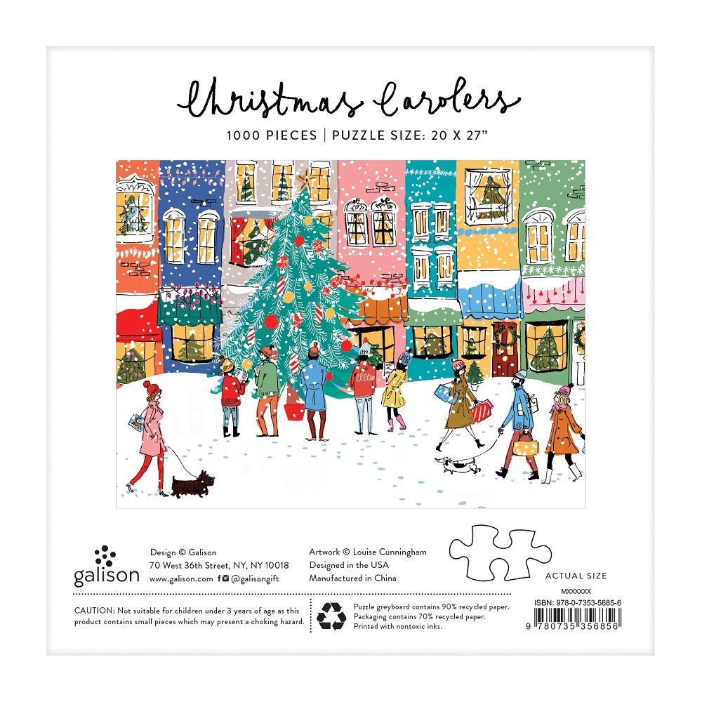 Puzzle 1000 Pièces Galison - Chanteurs de NoëlGalison