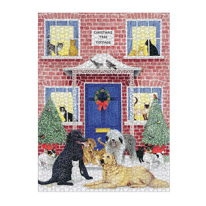 Puzzle 1000 Pièces Galison - Cottage de NoëlGalison