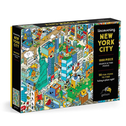 Puzzle 1000 Pièces Galison - Découverte de la Ville de New York - à Chercher et à TrouverGalison