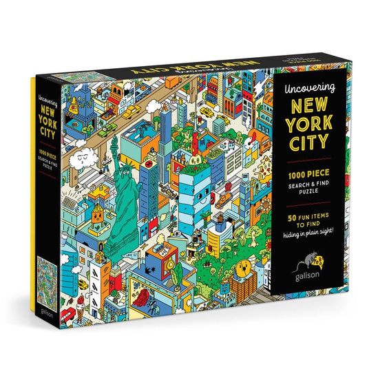 Puzzle 1000 Pièces Galison - Découverte de la Ville de New York - à Chercher et à TrouverGalison
