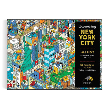 Puzzle 1000 Pièces Galison - Découverte de la Ville de New York - à Chercher et à TrouverGalison