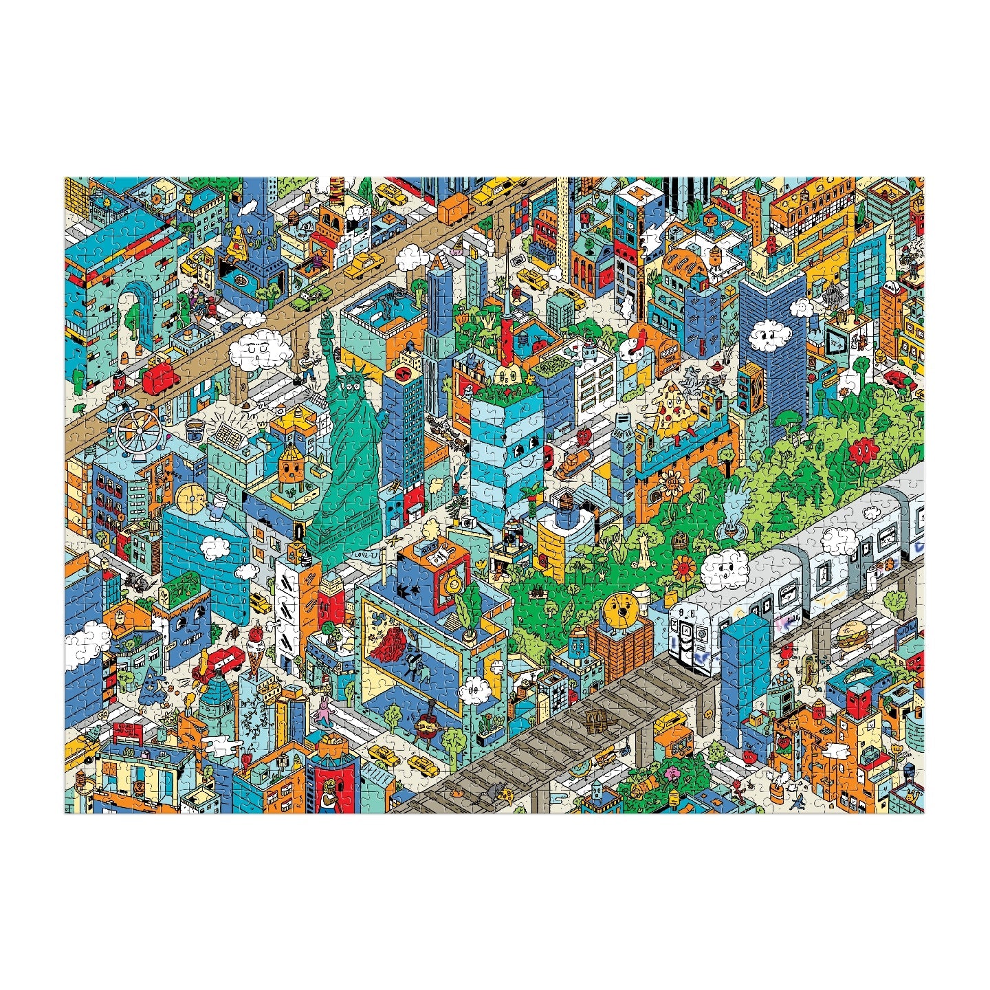 Puzzle 1000 Pièces Galison - Découverte de la Ville de New York - à Chercher et à TrouverGalison