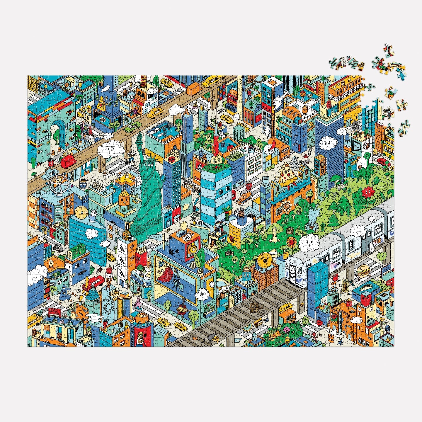 Puzzle 1000 Pièces Galison - Découverte de la Ville de New York - à Chercher et à TrouverGalison