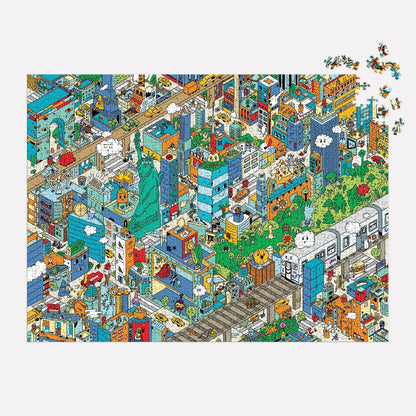 Puzzle 1000 Pièces Galison - Découverte de la Ville de New York - à Chercher et à TrouverGalison