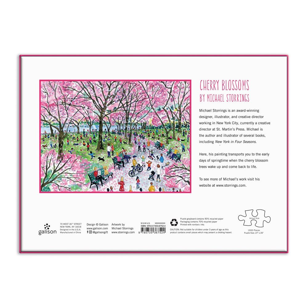 Puzzle 1000 Pièces Galison - Fleurs de CerisierGalison