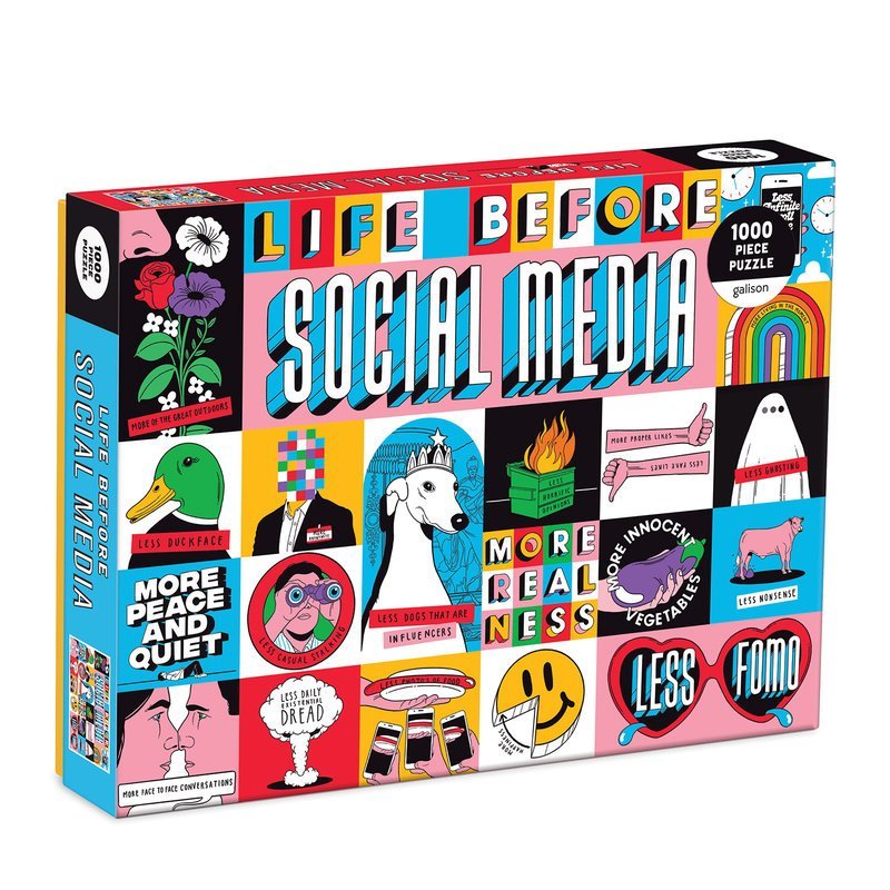 Puzzle 1000 Pièces Galison - La Vie Avant les Médias SociauxGalison