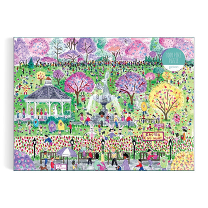 Puzzle 1000 Pièces Galison - Michael Storrings - Chasse aux Oeufs de PâquesGalison