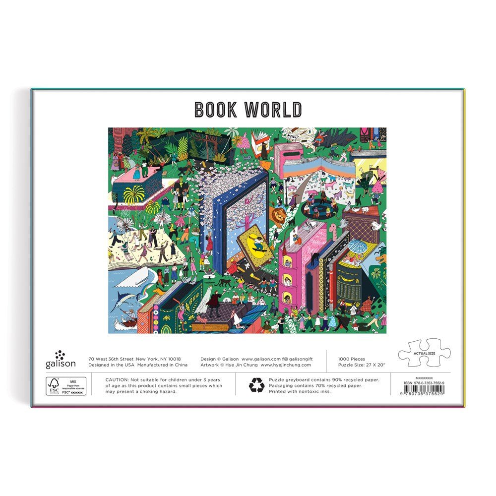 Puzzle 1000 Pièces Galison - Monde du LivreGalison
