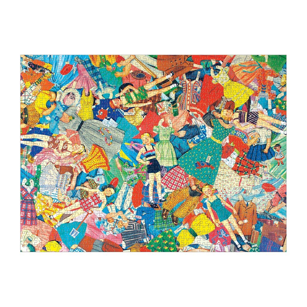 Puzzle 1000 Pièces Galison - Poupée en Papier VintageGalison