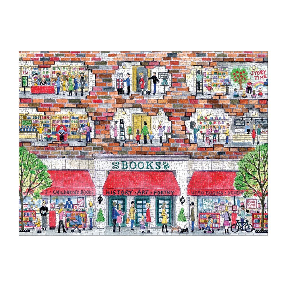 Puzzle 1000 Pièces Galison - Une Journée à la LibrairieGalison