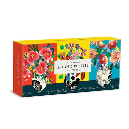 Puzzle 120 Pièces Galison - 3 Puzzles - Kitty McCall - Puzzle SetGalison