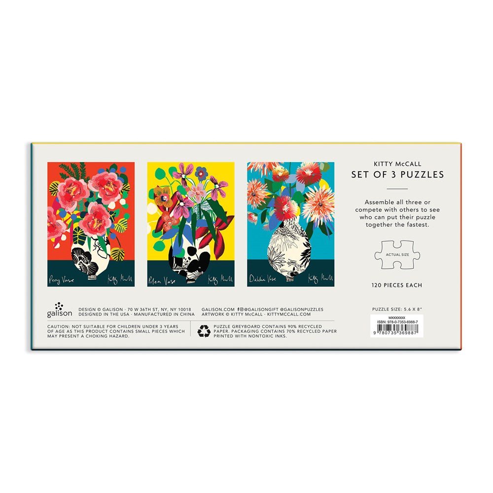 Puzzle 120 Pièces Galison - 3 Puzzles - Kitty McCall - Puzzle SetGalison