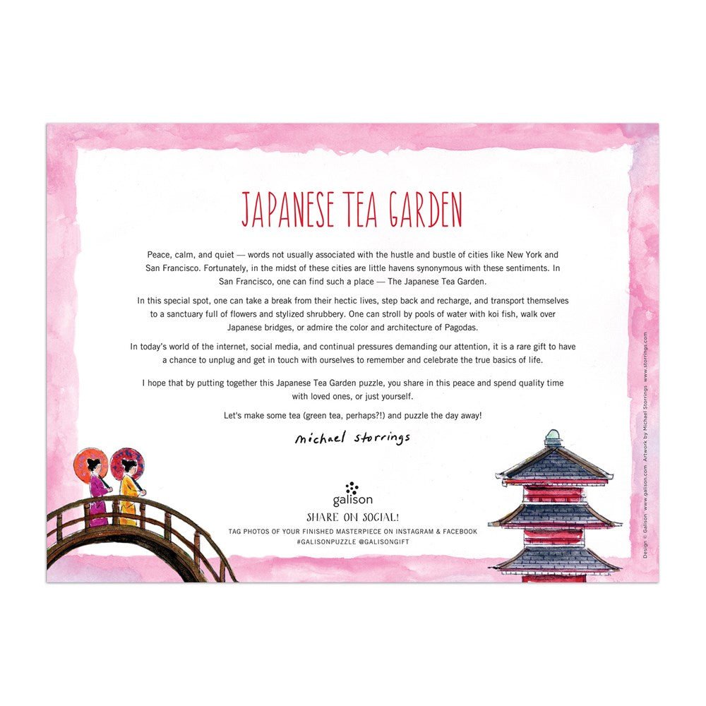 Puzzle 300 Pièces Galison - Jardin de Thé JaponaisGalison