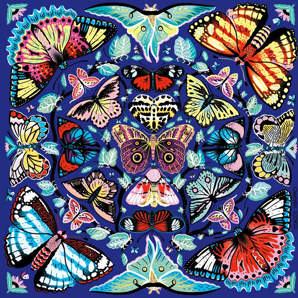 Puzzle 500 Pièces Galison - Kaleido - PapillonGalison