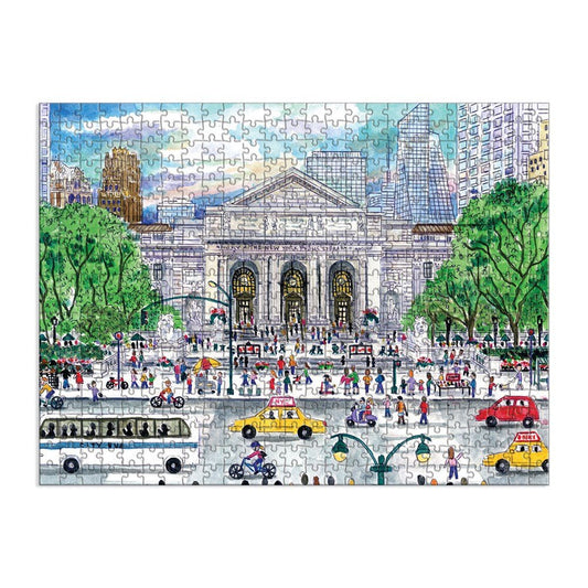Puzzle 500 Pièces Galison - Le Printemps à la Bbibliothèque - Double FaceGalison