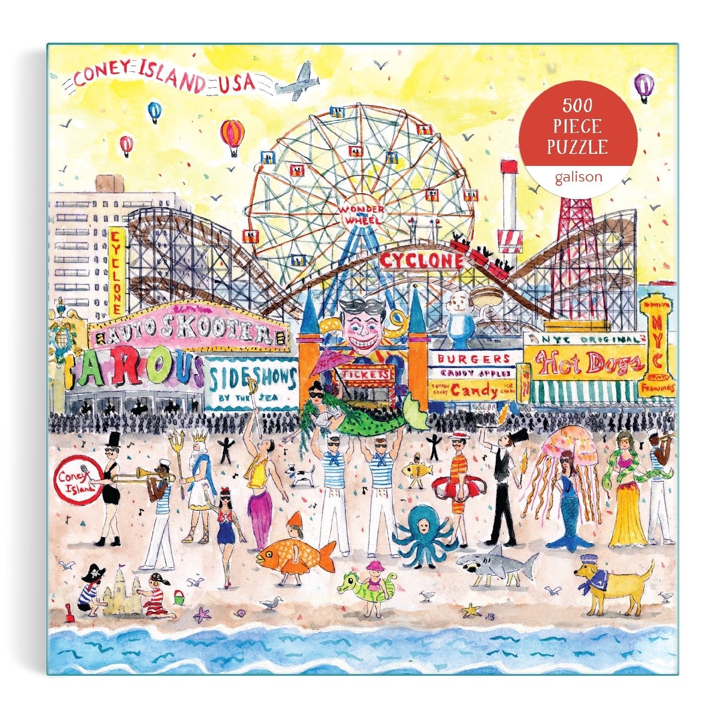 Puzzle 500 Pièces Galison - L'Été au Parc d'AttractionsGalison