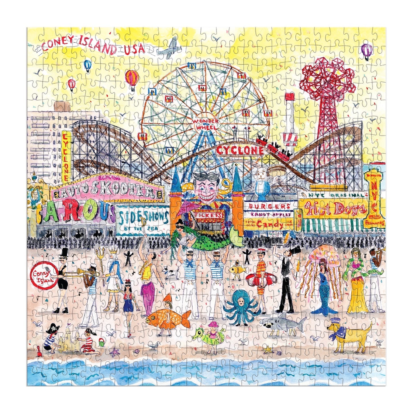 Puzzle 500 Pièces Galison - L'Été au Parc d'AttractionsGalison