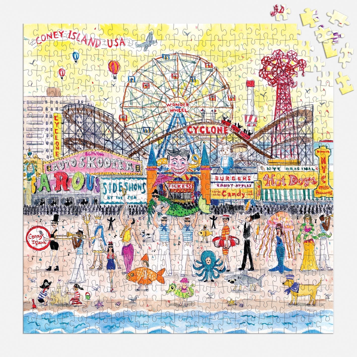 Puzzle 500 Pièces Galison - L'Été au Parc d'AttractionsGalison
