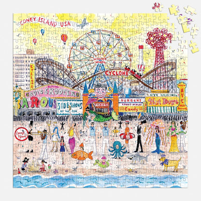 Puzzle 500 Pièces Galison - L'Été au Parc d'AttractionsGalison