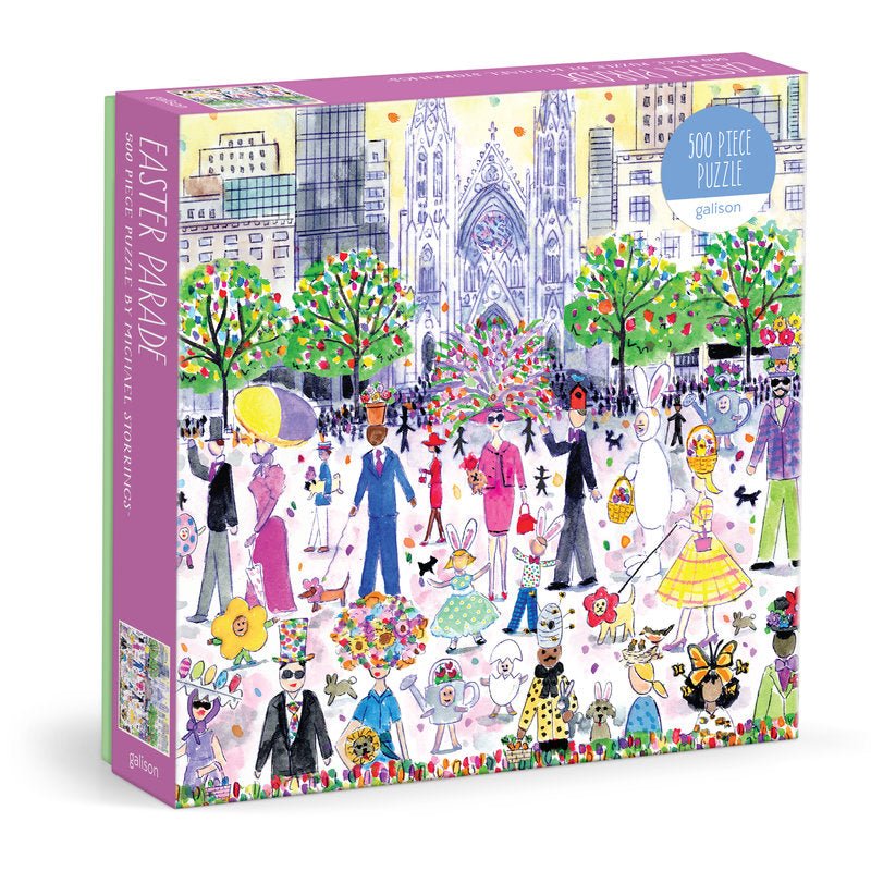 Puzzle 500 Pièces Galison - Michael Storrings - Parade de PâquesGalison