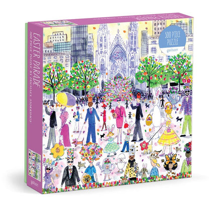 Puzzle 500 Pièces Galison - Michael Storrings - Parade de PâquesGalison
