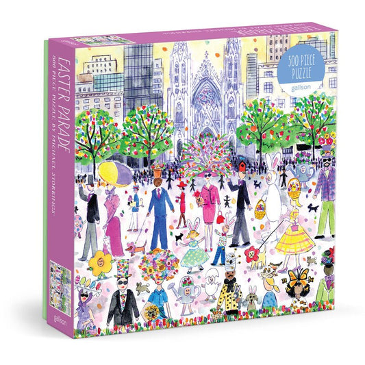 Puzzle 500 Pièces Galison - Michael Storrings - Parade de PâquesGalison