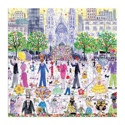 Puzzle 500 Pièces Galison - Michael Storrings - Parade de PâquesGalison