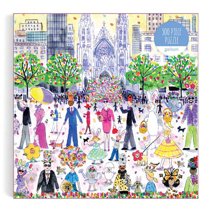 Puzzle 500 Pièces Galison - Michael Storrings - Parade de PâquesGalison