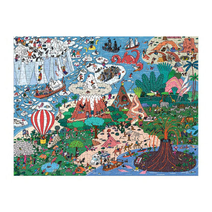 Puzzle 500 Pièces Galison - Où est ________ ? Casse - tête « Curieux et lointainsGalison