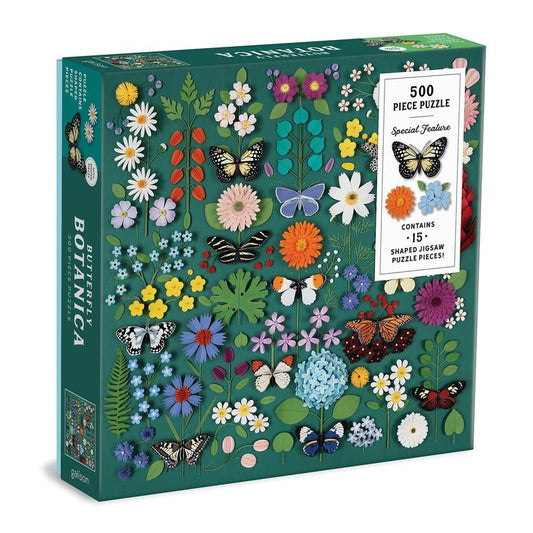 Puzzle 500 Pièces Galison - Papillon BotaniqueGalison
