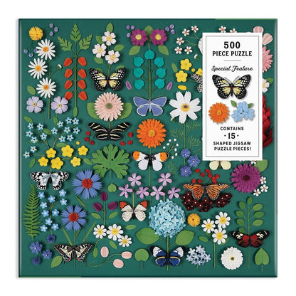 Puzzle 500 Pièces Galison - Papillon BotaniqueGalison