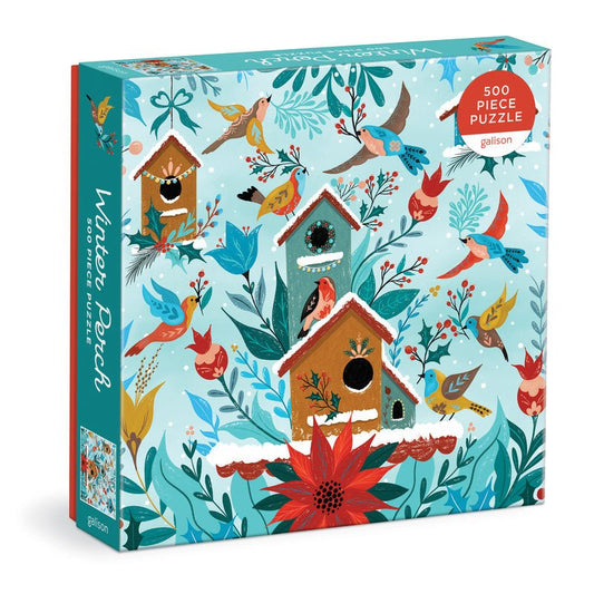 Puzzle 500 Pièces Galison - Perche d'HiverGalison
