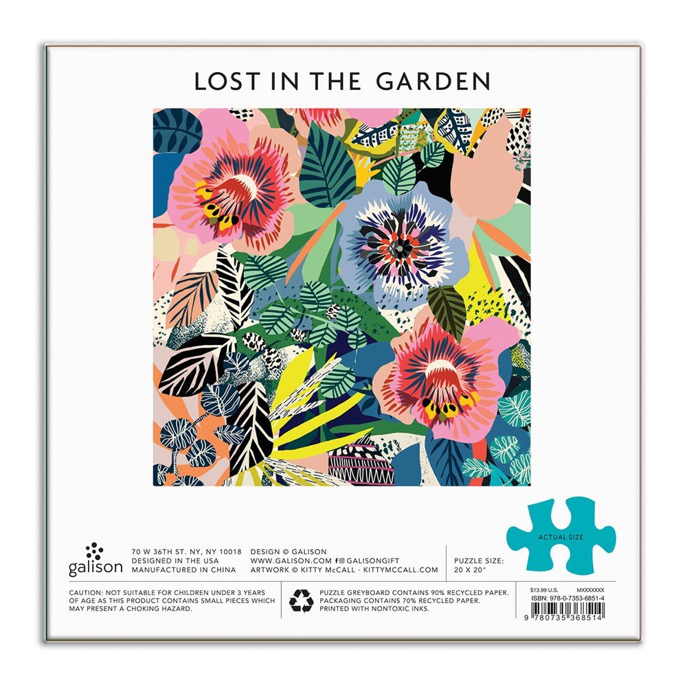 Puzzle 500 Pièces Galison - Perdu dans le JardinGalison