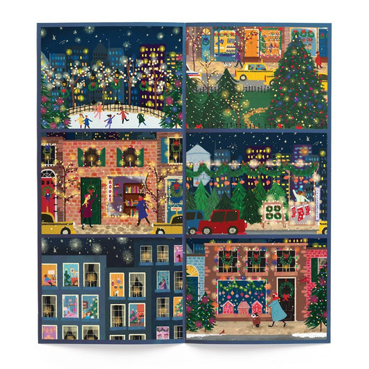 Puzzle Galison - 12 Jours de Puzzles 80 Pièces - Joy Laforme - Lumières d'HiverGalison