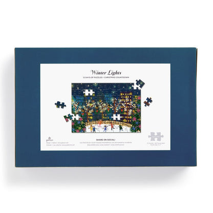 Puzzle Galison - 12 Jours de Puzzles 80 Pièces - Joy Laforme - Lumières d'HiverGalison