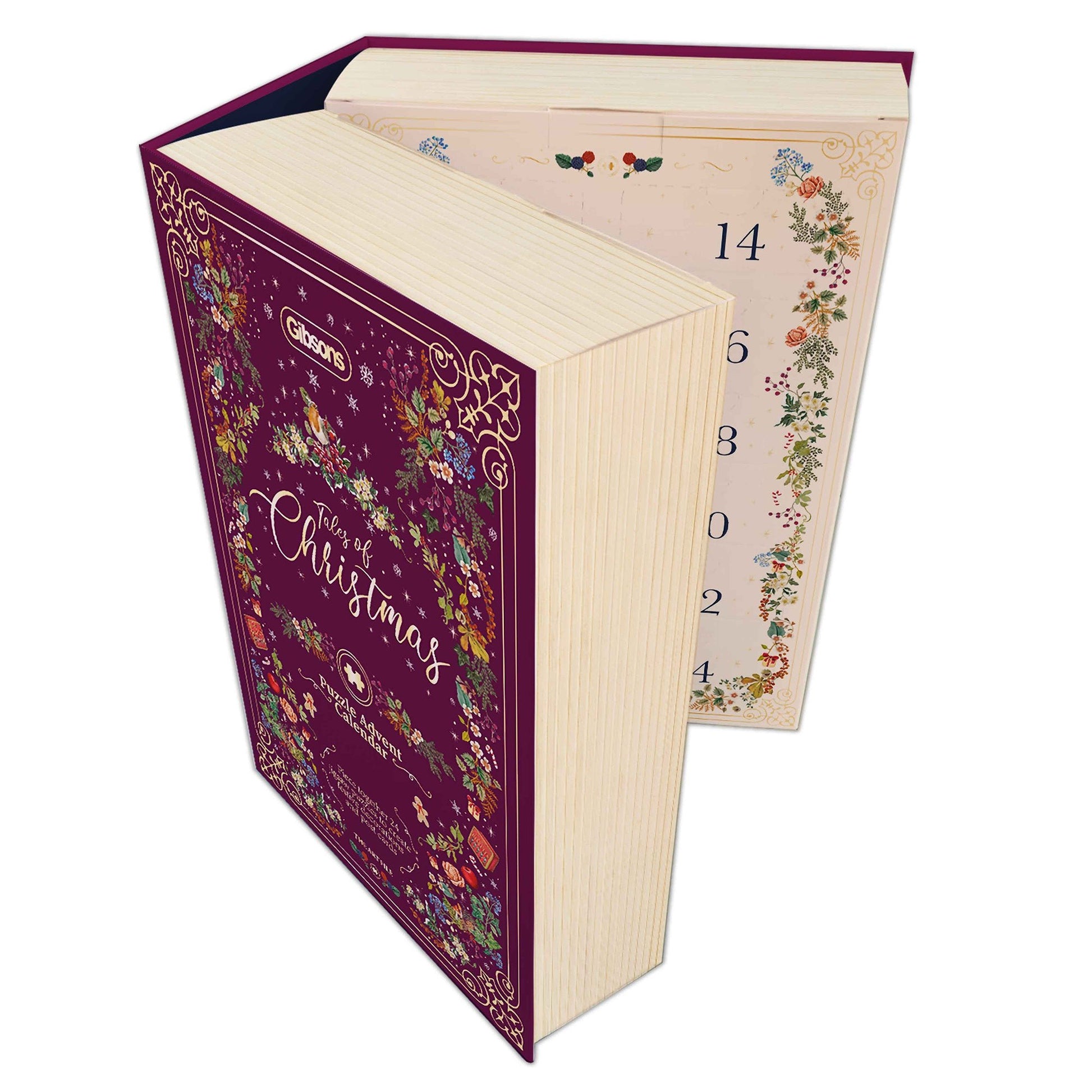 24 Mini - Puzzles de 42 Pièces - The Art File: Les Contes de Noël - Calendrier de l'AventGibsons