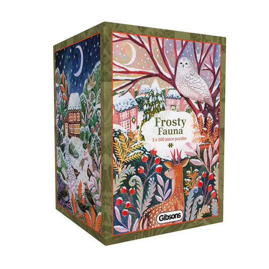 3 Puzzles de 500 Pièces - Frosty FaunaGibsons