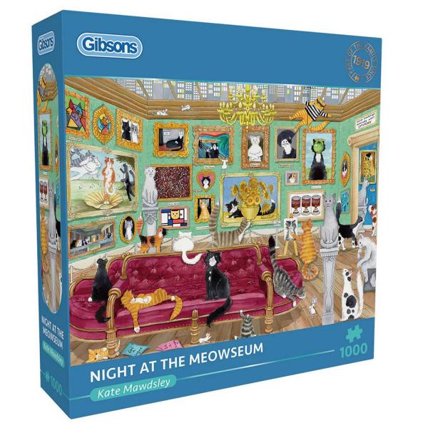 Puzzle 1000 Pièces Gibsons - Nuit au MiaouséGibsons