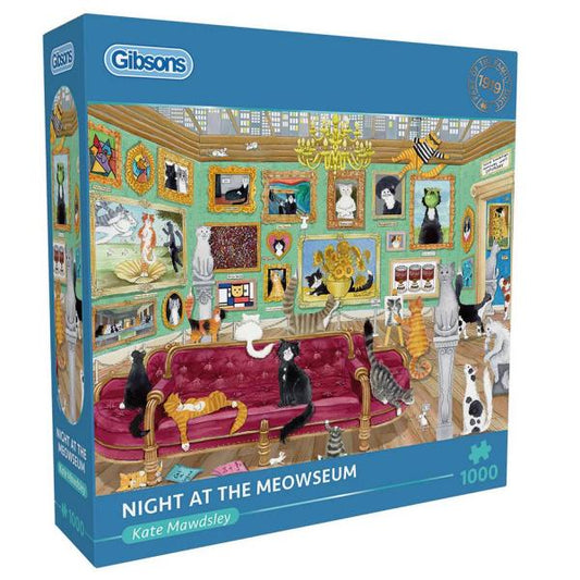Puzzle 1000 Pièces Gibsons - Nuit au MiaouséGibsons