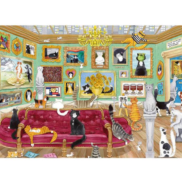 Puzzle 1000 Pièces Gibsons - Nuit au MiaouséGibsons